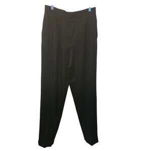 Dana Buchman Black Fully Lined 100% Pure Wool Closet Staple Business Pants 14